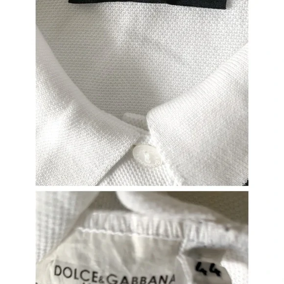 Dolce & Gabbana Vintage White Polo Shirt - Picture 3 of 4